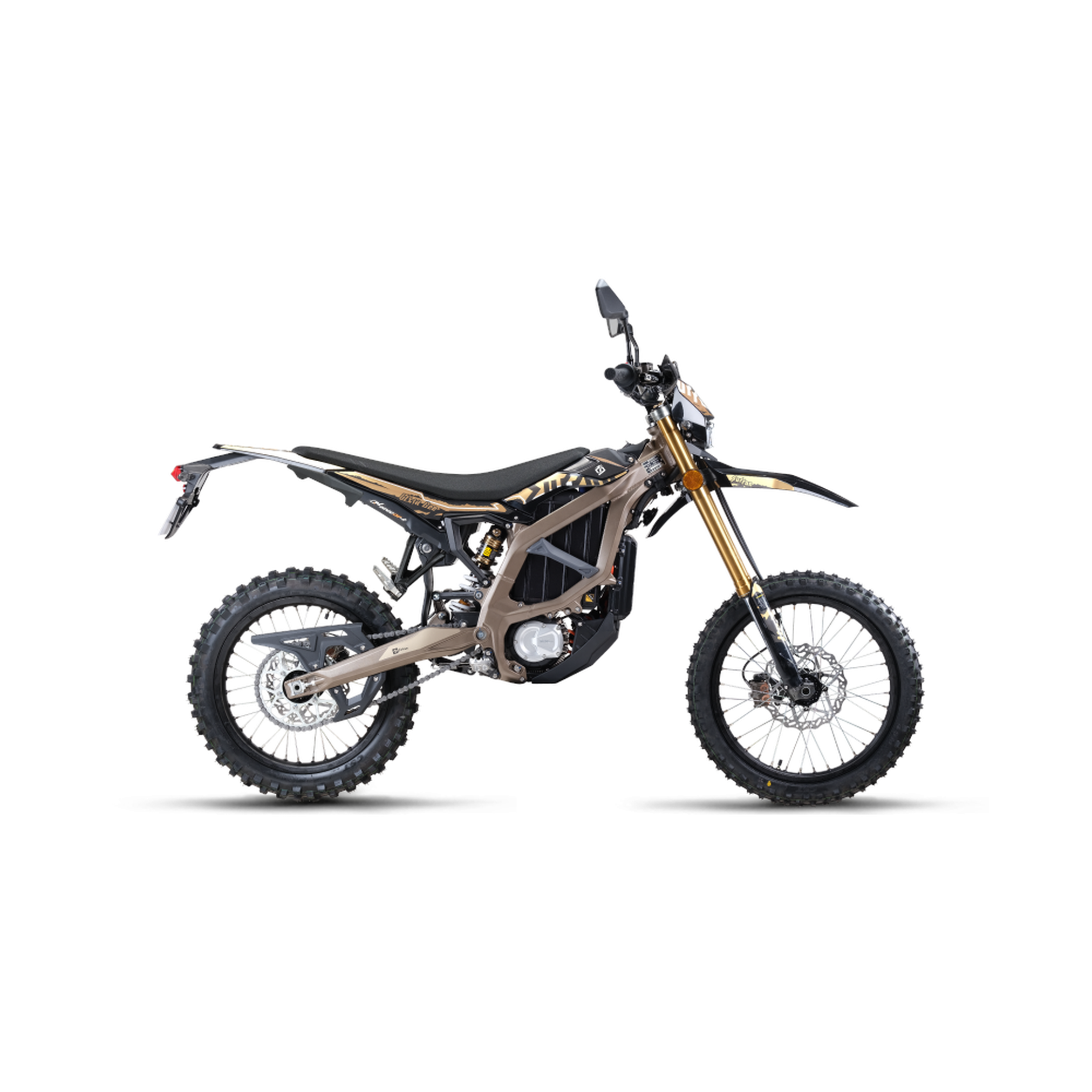 2026 Surron Ultra Bee HP all-terrain version – 33.5 in seat height, 207 lbs